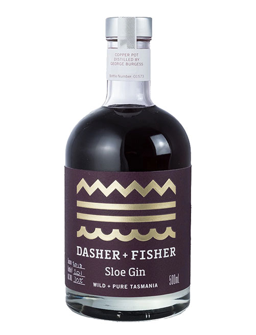 Dasher + Fisher Sloe Gin 500ml, Tasmania